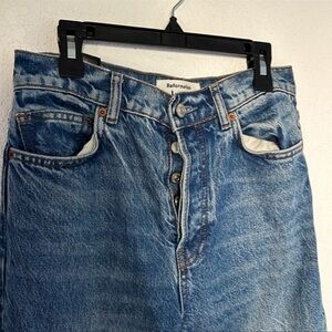 Reformation Cynthia High Rise Straight Jeans